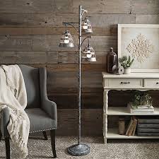 Triple Galvanized Metal Floor Lamp Kirklands Rustic Floor Lamps Metal Floor Lamps Farmhouse Floor Lamps