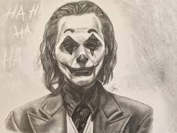 Joker Pencil Drawing Print Joaquin Phoenix 2019 Etsy Pencil Drawings Joker Pencil Drawing Drawings