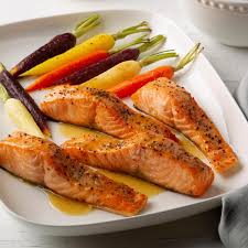 Air Fryer Salmon With Maple Dijon Glaze Recipe In 2020 Air Fryer Recipes Recipes Foodie Recipes Healthy