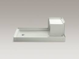 K 1977 Tresham Shower Base With Seat And Left Hand Drain Kohler Shower Base With Seat Shower Base Replace Tub With Shower