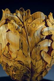 Ron Fleming Spalted Hackberry Wood Carving Art Wood Art Wooden Sculpture