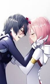 Drawing digital media manga illustration anime, zero two, mammal, manga png. Zero Two And Hiro Anime Couple 480x800 Wallpaper Darling In The Franxx Anime Anime Wallpaper