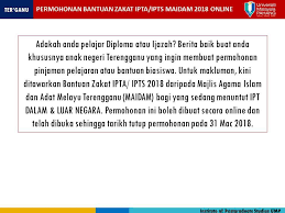 Cara permohonan bantuan maidam 2020. Permohonan Institute Of Postgraduate Studies Ump Facebook