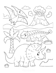Dinosaurs are prehistoric animals known for their gigantic sizes and alluring appearances.these animals have long been the subject of fascination for both adults and children due to their sudden disappearance from the face of the earth. 128 Best Dinosaur Coloring Pages Free Printables For Kids