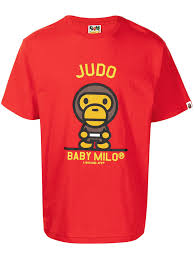 A bathing ape t shirt. A Bathing Ape Judo Baby Milo T Shirt Red Milanstyle Com