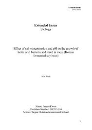 Ib Ee On The Effect Of Ph And Salt On The Growth Of Lactobacillus In Meju By Lawrence Kok Issuu