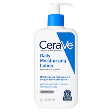 Essential lipids restore balance without clogging pores or leaving any greasy residue behind. Amazon Com Cerave Daily Moisturizing Lotion For Dry Skin Body Lotion Facial Moisturizer With Hyaluronic Acid And Ceramides 12 Ounce Beauty