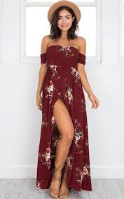 Boho Off Shoulder Beach Dresses Floral Print Chiffon Maxi Boho Style Long Dresses Floral Dress Summer Boho Dresses Long