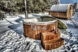 Badetonne Badezuber Badebottich Badefass Im Winter Badebottich Badefass Badetonne