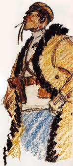 Before fleeing the red army, whites torch the grain: Siberie Baron Von Ungern Sternberg Zelda Characters Watercolor Character