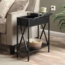 Slide Under Sofa Table With Wheels And Drawer Google Search End Tables Small Side Table Side Table Wood