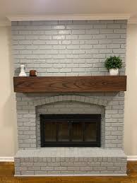 It's a really inexpensive way to transform your fireplace mantel. Mantel Hollow Craftsman Style Wood Fireplace Mantel Stained Etsy Wood Fireplace Mantel Brick Fireplace Remodel Red Brick Fireplaces