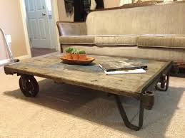 Sold Vintage Industrial Cart Refurbished As A Coffee Table