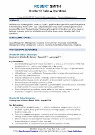 You have several abilities, but can you create an effective hotel sales manager resume? Director Of Sales Operations Resume Samples Qwikresume