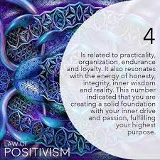 Law Of Positivism On Instagram Number 4 Puts Ideas Into Form Creating From Within And Then Using Persiste Positivism Positive Affirmations Quotes Numerology