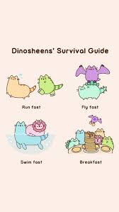 Dinosheens Survival Guide Pusheen Cute Pusheen Cat Pusheen