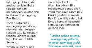 Cublak Cublak Suweng Pendidikan Anak Usia Dini Lagu Anak
