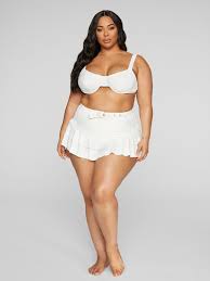 Plus Size Sasha Eyelet Bikini Swim Skirt | Fashion to Figure