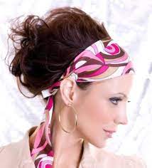 Gallery Of Ideas For Hair Updos Lovetoknow 70s Hair Scarf Hairstyles Headband Hairstyles