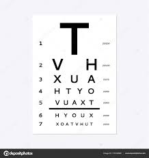 eyes test chart stock vector olhayerofieieva 179102580