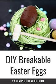 Diy Breakable Chocolate Easter Egg Recipe In 2021 Easter Eggs Chocolate Chocolate Eggs Diy Easter Egg Filling
