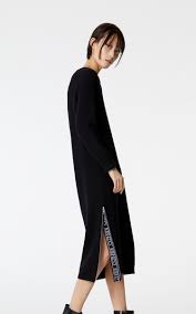 Black Kenzo Logo Long Dress For Women Kenzo Dress Dresses Long Dress