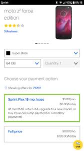 Motorola sprint boost unlock remotely and use it on carrier worldwide. Moto Z2 Force Full Price 120 Or 5 Month Lease On Sprint R Sprint
