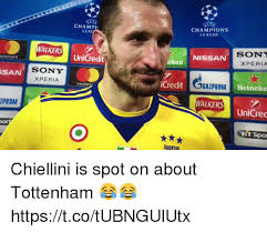 Juventus defender giorgio chiellini says he knew his team would beat tottenham because spurs always miss something at the end. 25 Best Memes About Chiellini Chiellini Memes