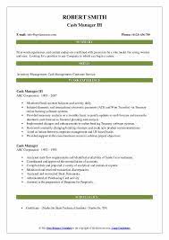 • adheres and enforces bank policies and procedures. Cash Manager Resume Samples Qwikresume
