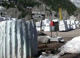 The white dump at the left is from a prospect. Marble Colorado Wikipedia