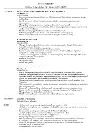In addition, the time needed to fill out these forms is seen as a reflection of your commitment to the career. Warehouse Manager Resume Samples Velvet Jobs