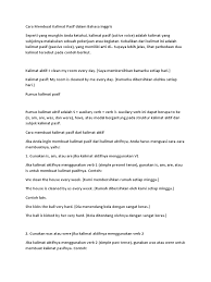 Di semua bahasa tak terkecuali bahasa inggris juga begitu, hanya saja mungkin tata bahasa yang. Cara Membuat Kalimat Pasif Dalam Bahasa Inggris