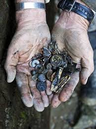 Never rub a coin with anything. Thames And Field Beach Glass Crafts Thames Mudlarking Thames