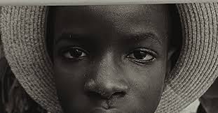 Portrait of an African Boy in Black and White · Free Stock Photo