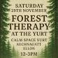 forest therapy at the yurt event image