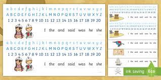 Additional information covers how to sort. Number And Alphabet Strips Pirates