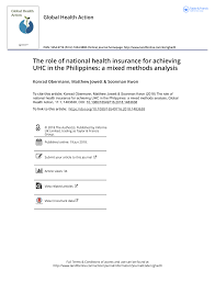 Pdf The Role Of National Health Insurance For Achieving Uhc