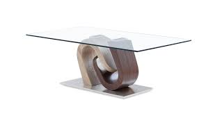 | 54 l table coffee table glass top open iron frame bronze clad shelf modern. Oak And Walnut Ultra Modern Glass Top Coffee Table 99fab