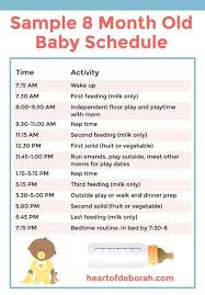 Discover A New 8 Month Old Schedule For Your Baby Samples Included 8 Month Old Baby Baby Food Schedule Baby Food 8 Months