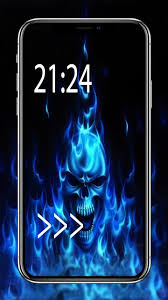0 amazing collection of grim reaper wallpaper to set the picture. Blue Fire Skull 4k Hd Wallpaper 2021 For Android Apk Download