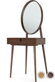 Penn Dressing Table Dark Stain Ash Small Dressing Table Dressing Table Desks For Small Spaces