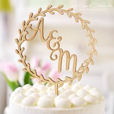 Choose from a curated selection of cake photos. Personalisierter Tortenstecker I Hochzeit Caketopper Mit Namen Ranke Rund Casa Di Falcone