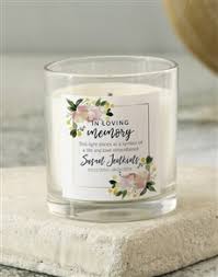 It is a ritual that promotes reflection and signifies remembrance. Personalised Floral In Loving Memory Candle Candles Gifts Netflorist