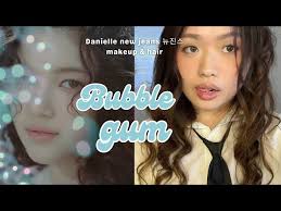danielle newjeans 뉴진스 bubble gum 🫧 ♡ makeup & curly hair tutorial