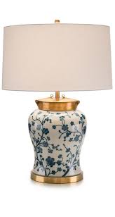 Ceramic Blue And White Lamp Abajur Lamba Vazolar