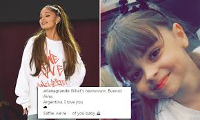 Ariana Grandes tribute to Manchester attack victim Saffie | Daily Mail  Online