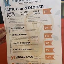 Think Tacos (Food Truck) — Mexican restaurant food truck in Houston, Texas