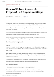 Research proposal step by step guide for beginners (2020). How To Write A Research Proposal In 6 Important Steps Www Quickessa