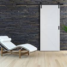 A unique spin on a country classic. Reliabilt K Design Rustic Pre Drilled Sliding Barn Door Slab White 42 In Bd052w09bw1bwe42084 Reno Depot