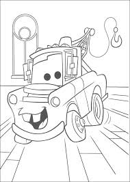 Eindelijk weer een cars film met de helden bliksem mcqueen, takel en sally. Cars Kleurplaat 38